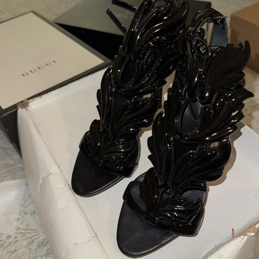 COPY - Guiseppe Zanotti Cruel Black Patent Leather Stiletto